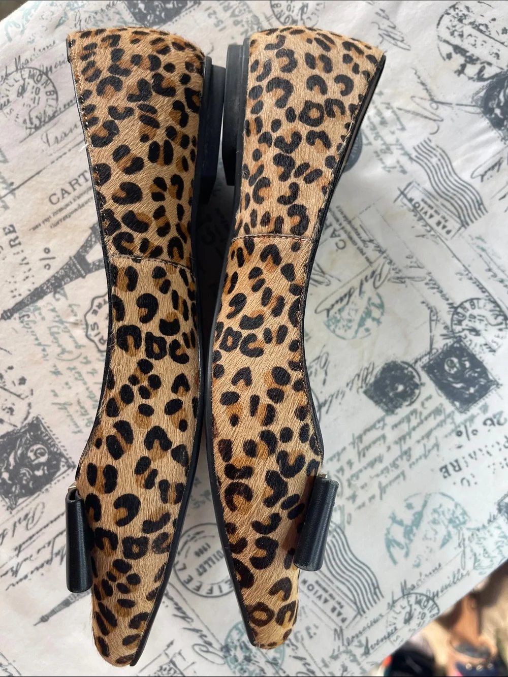 kate spade - Leopard-Print HAIRCALF upper, leather lining and sock. Sz 7.5